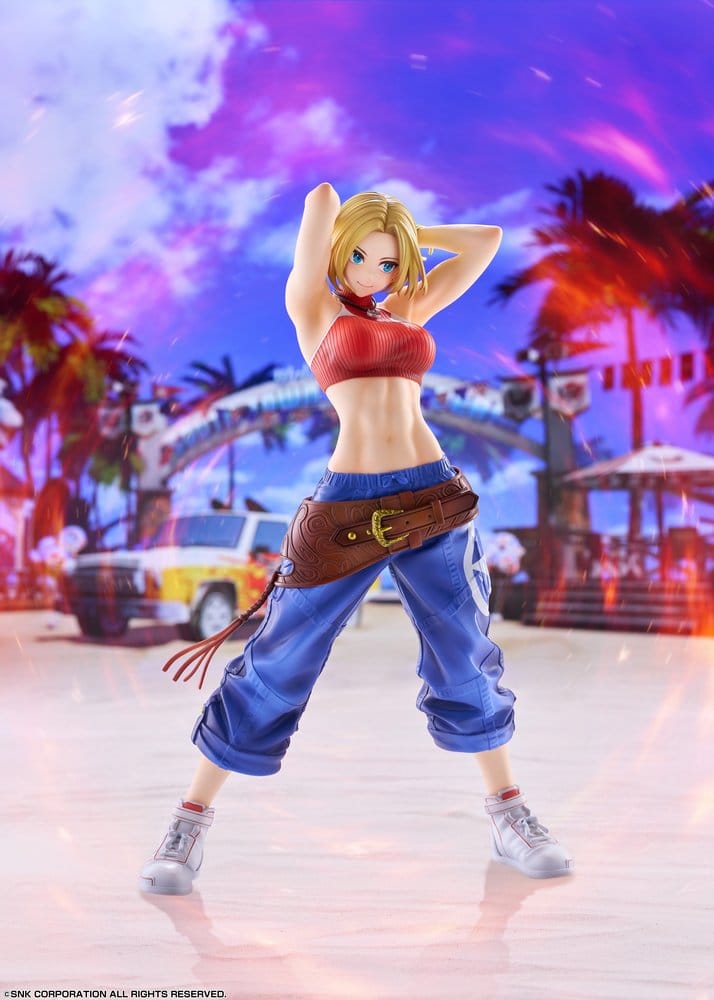 Fighting Girls Collection The King of Fighters XV PVC Figur 1/7 Blue Mary AmiAmi Limited Edition 26 cm