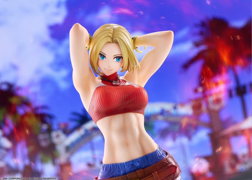 Fighting Girls Collection The King of Fighters XV PVC Figur 1/7 Blue Mary AmiAmi Limited Edition 26 cm