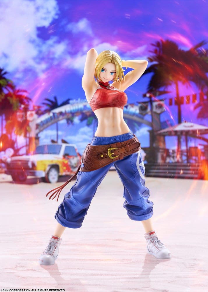 Fighting Girls Collection The King of Fighters XV PVC Figur 1/7 Blue Mary AmiAmi Limited Edition 26 cm