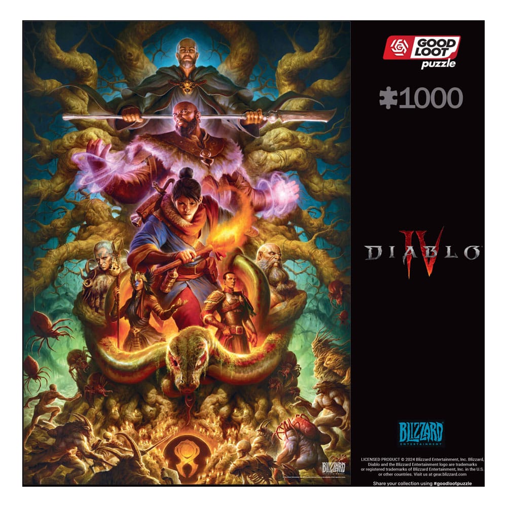 Diablo IV Gaming Puzzle Horadrim (1000 Teile)                      