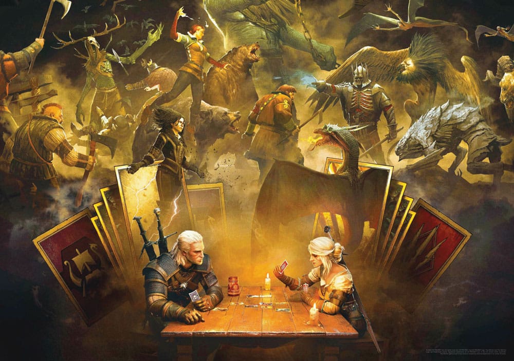 The Witcher Puzzle Playing Gwent (1000 Teile)                                