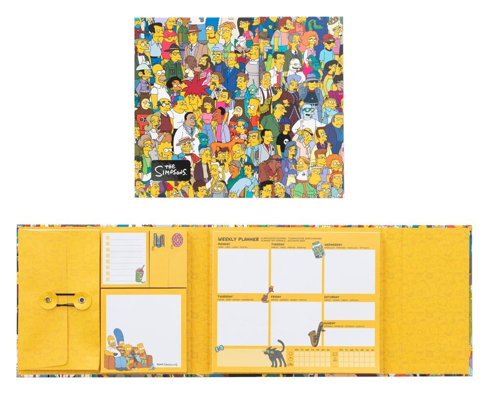 Die Simpsons Wochenplaner mit Haftnotizen 19 x 17 cm