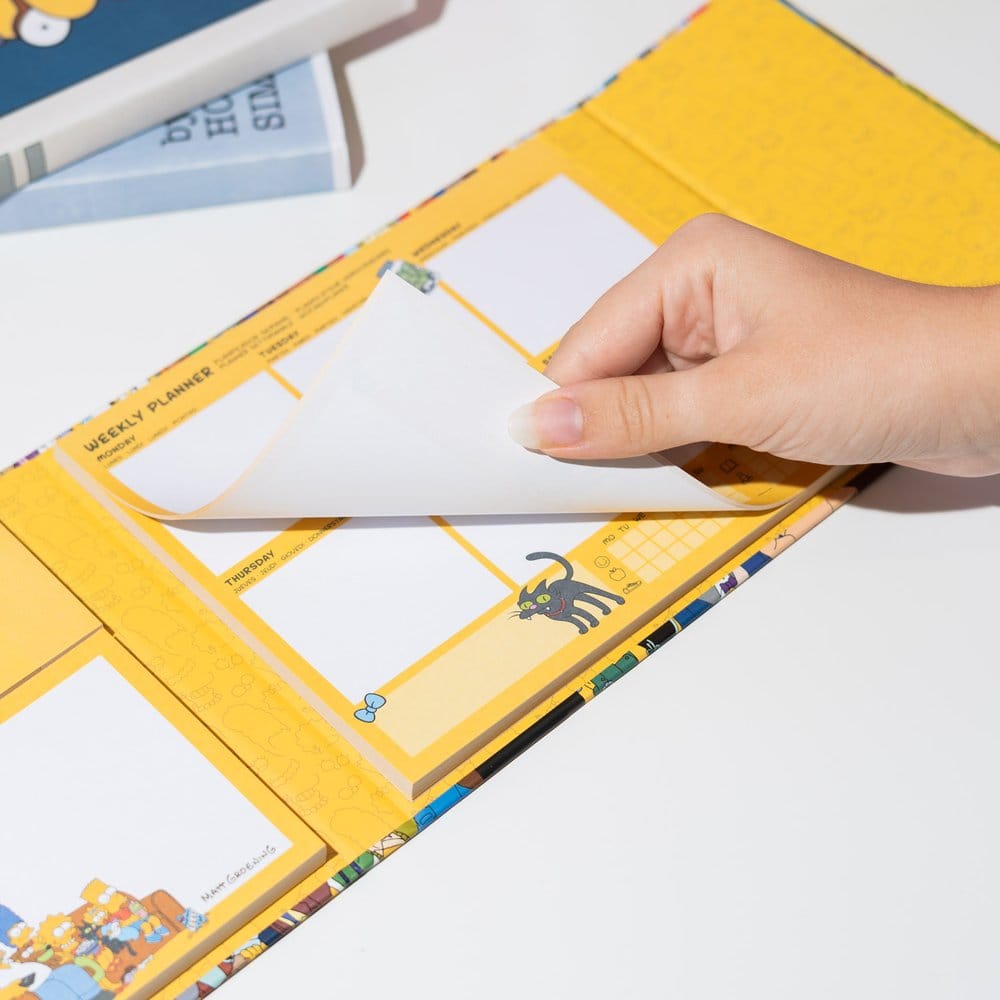 Die Simpsons Wochenplaner mit Haftnotizen 19 x 17 cm