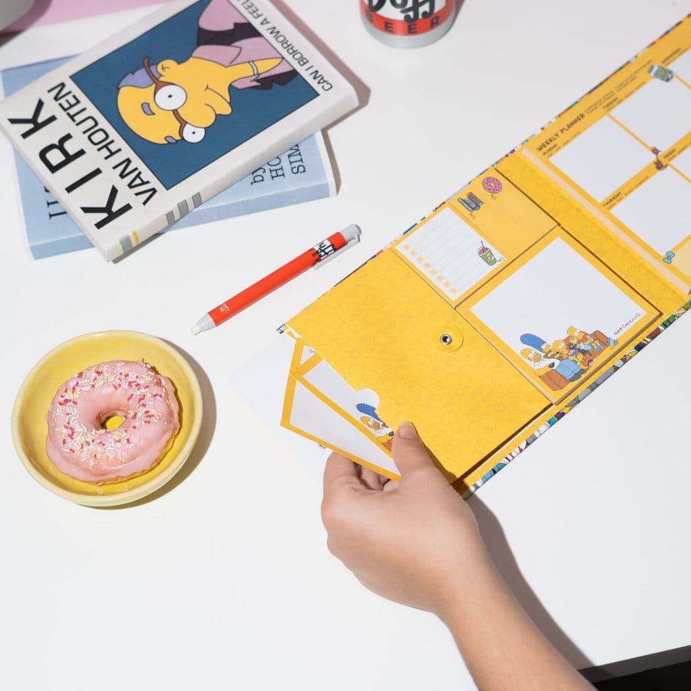 Die Simpsons Wochenplaner mit Haftnotizen 19 x 17 cm