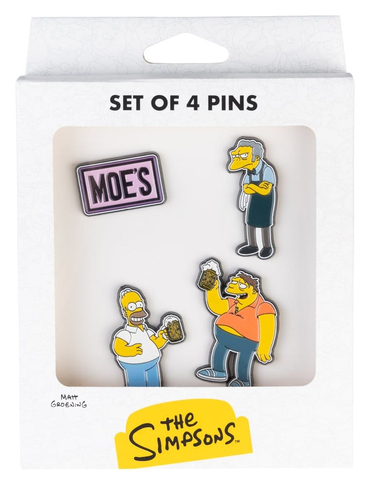 Die Simpsons Ansteck-Pins 4er Set Moe's Tavern