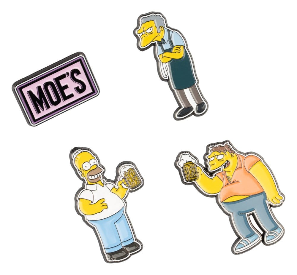 Die Simpsons Ansteck-Pins 4er Set Moe's Tavern