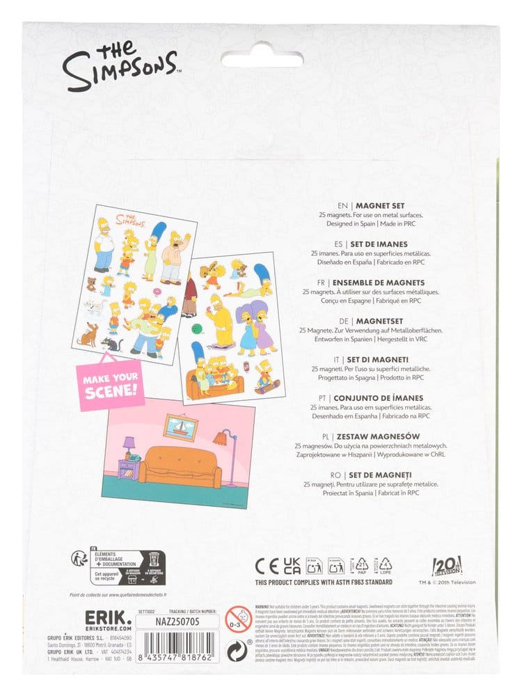 Die Simpsons Figuren Magnet Set Familie