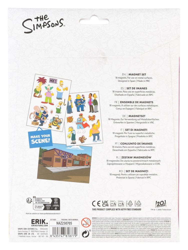 Die Simpsons Figuren Magnet Set Bürger