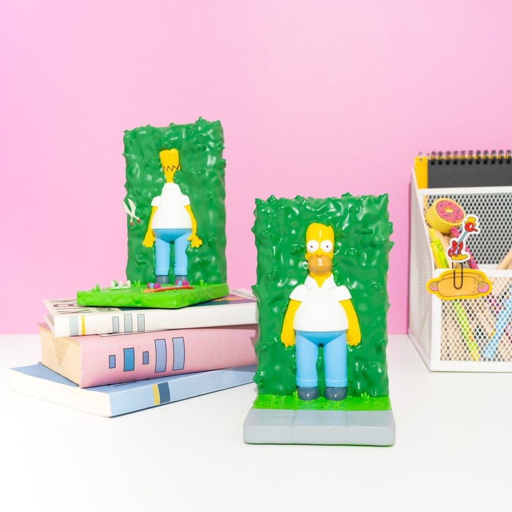 Die Simpsons  Buchstützen Homer Busch 17 cm 