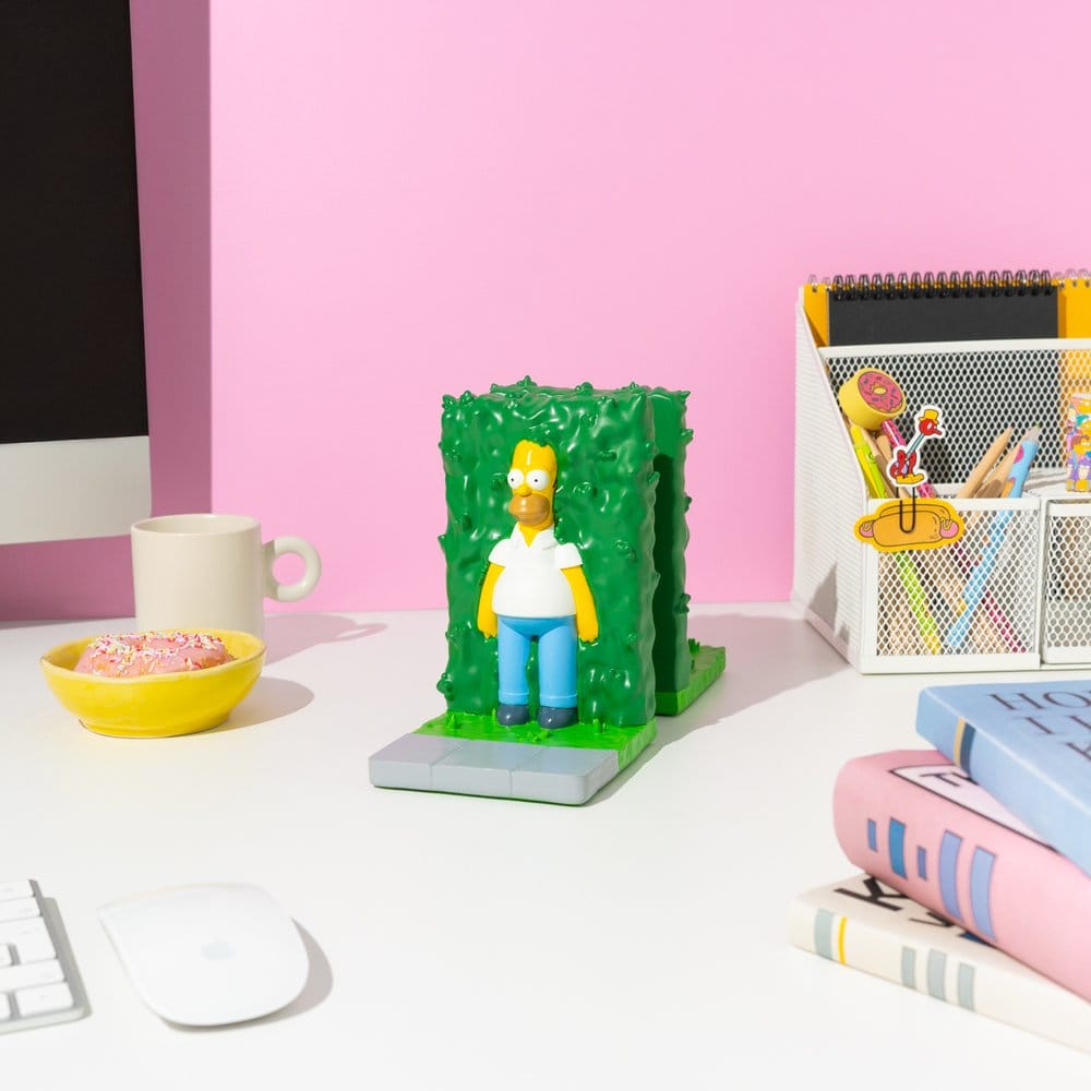Die Simpsons  Buchstützen Homer Busch 17 cm 
