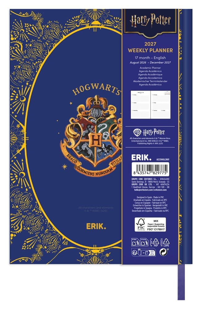 Harry Potter Terminkalender Wochenplaner 2026/2027 A5