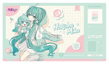 Character Vocal Series 01: Hatsune Miku Miku Hug Series Schreibtischunterlage: Flower Ver. 70 x 40 cm