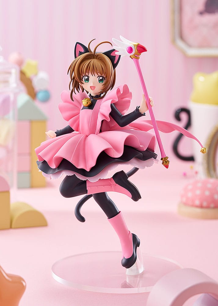 Cardcaptor Sakura Pop Up Parade PVC Statue Sakura Kinomoto: Black Cat Costume Ver. L Size 22 cm                
