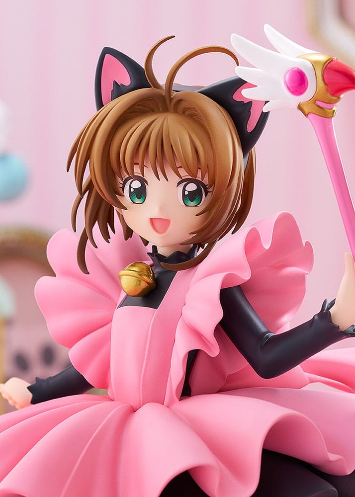 Cardcaptor Sakura Pop Up Parade PVC Statue Sakura Kinomoto: Black Cat Costume Ver. L Size 22 cm                