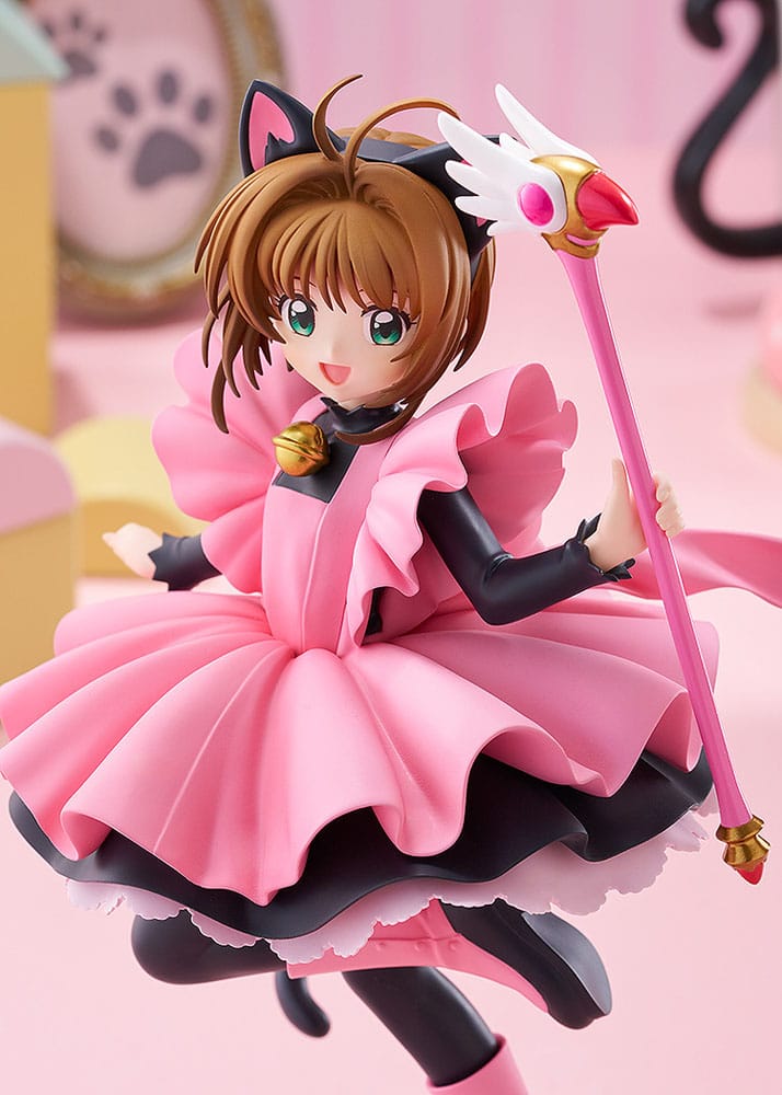 Cardcaptor Sakura Pop Up Parade PVC Statue Sakura Kinomoto: Black Cat Costume Ver. L Size 22 cm                