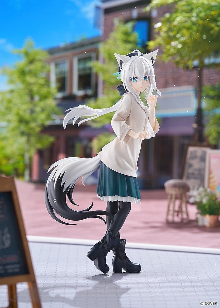Hololive Production G.S. Collection PVC Figur 1/7 Shirakami Fubuki: Date Style - Casual Outfit Ver. 22 cm