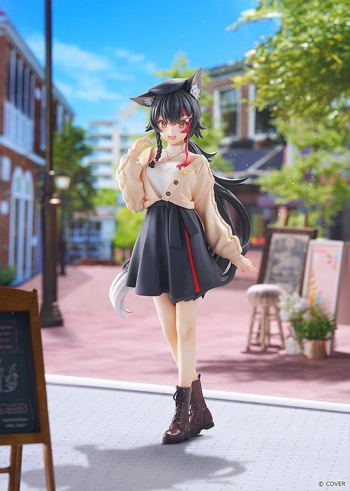 Hololive Production G.S. Collection PVC Figur 1/7 Ookami Mio Date Style - Street Outfit Ver. 24 cm