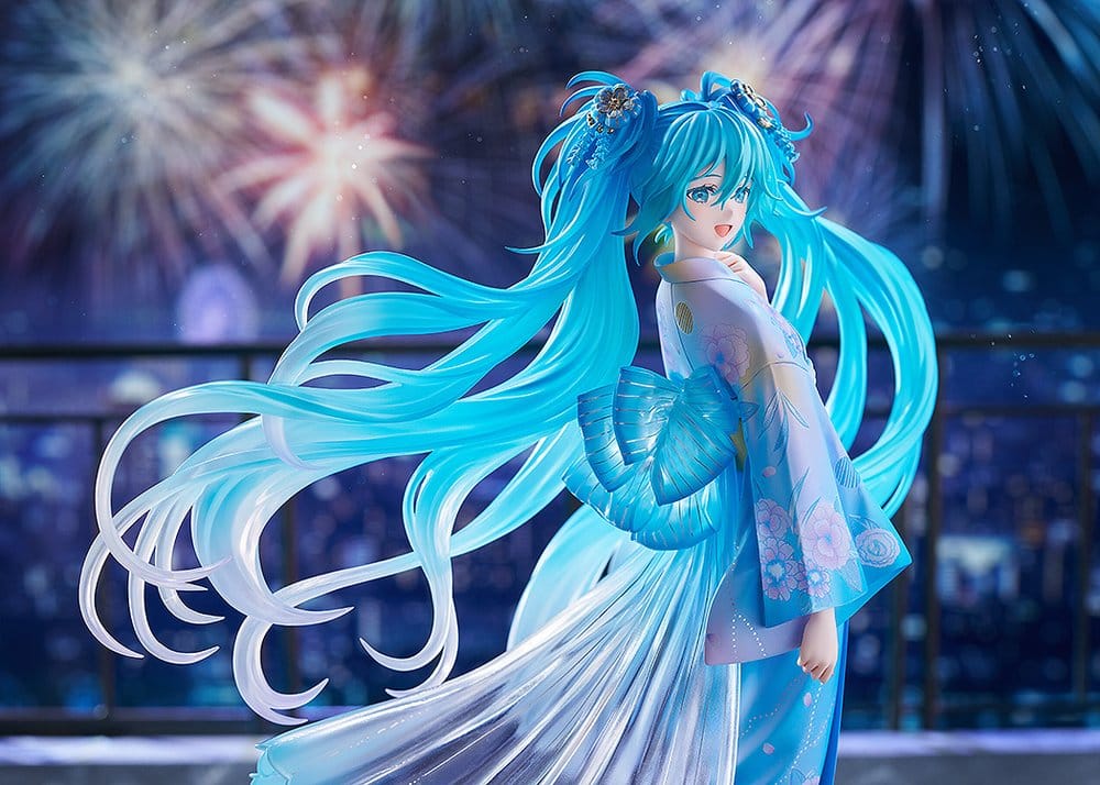 Character Vocal Series 01: Hatsune Miku PVC Figur 1/7 Music & Fire Works Ver. 23 cm