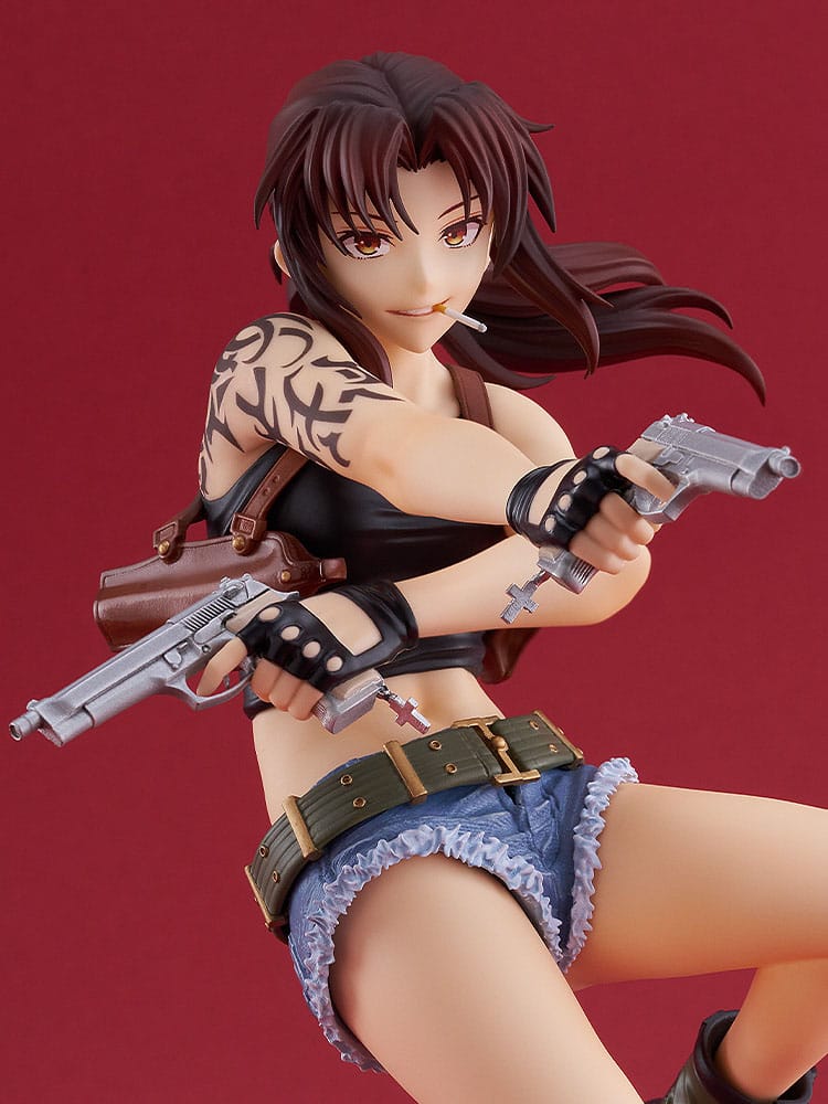 Black Lagoon Pop Up Parade PVC Statue Revy L Size 21 cm                 