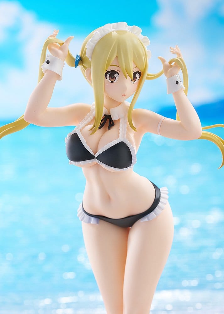 Fairy Tail 100 Years Quest Beach Queens Pop Up Parade PVC Statue Lucy Heartfilia: Virgo Form Swimsuit Ver. L Size 23 cm 