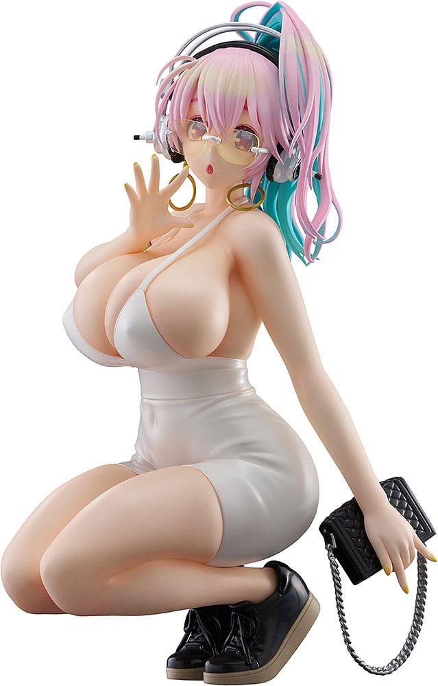 Super Sonico Pop Up Parade PVC Statue Super Sonico: 15th Mini Dress Ver. L Size 20 cm               