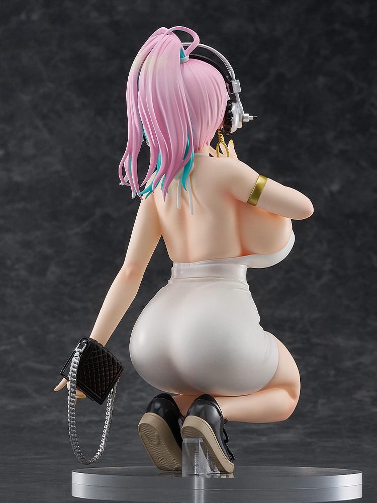 Super Sonico Pop Up Parade PVC Statue Super Sonico: 15th Mini Dress Ver. L Size 20 cm               