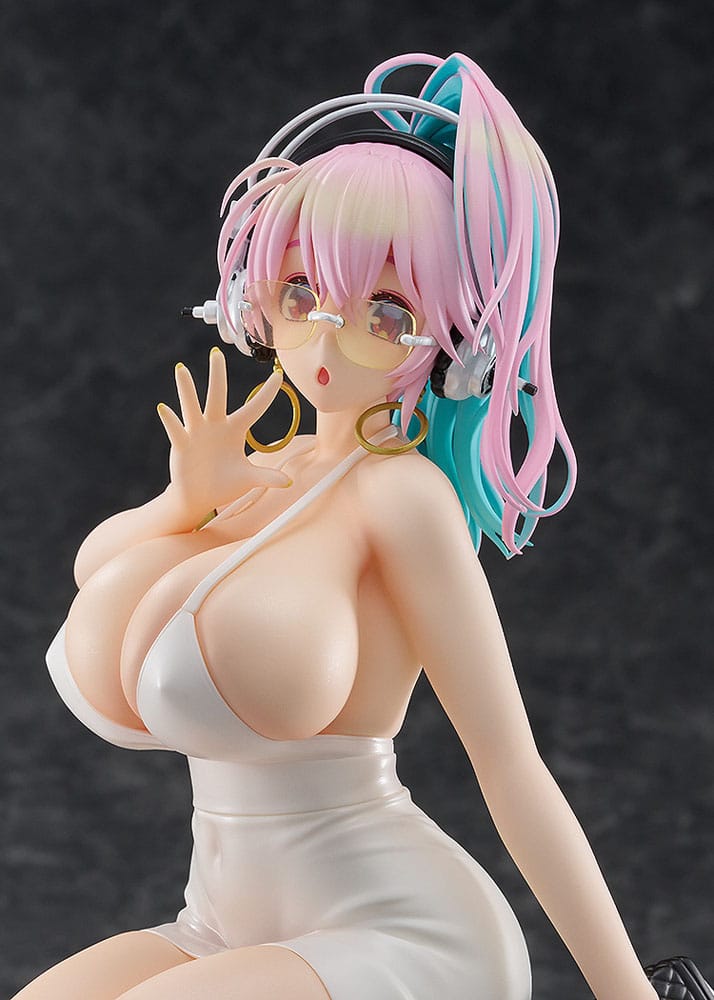 Super Sonico Pop Up Parade PVC Statue Super Sonico: 15th Mini Dress Ver. L Size 20 cm               