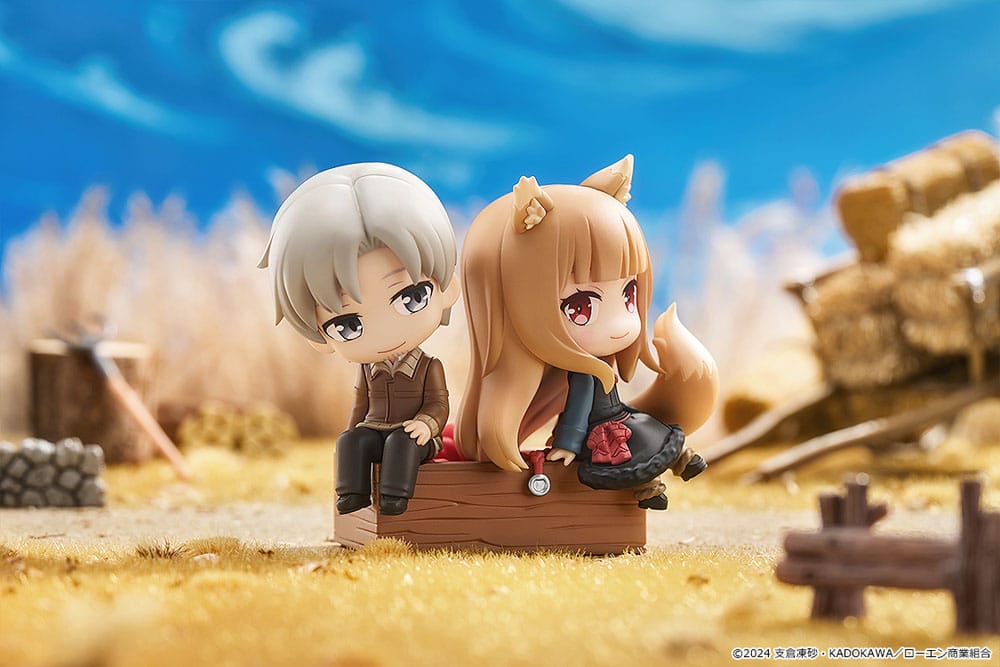 Spice and Wolf: Merchant Meets the Wise Wolf Mini Memory Minifigur Lawrence & Holo 8 cm