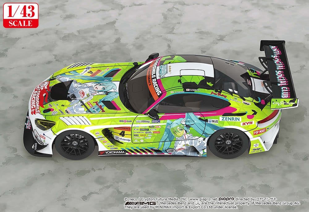 Hatsune Miku GT Project Fahrzeug 1/43 Good Smile Hatsune Miku AMG 2022 Season Opening Ver. 11 cm