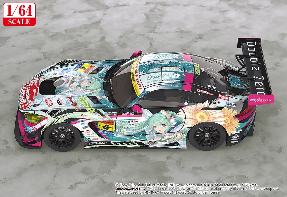 Hatsune Miku GT Project Fahrzeug 1/64 Good Smile Hatsune Miku AMG 2017 Super GT Ver. 7 cm