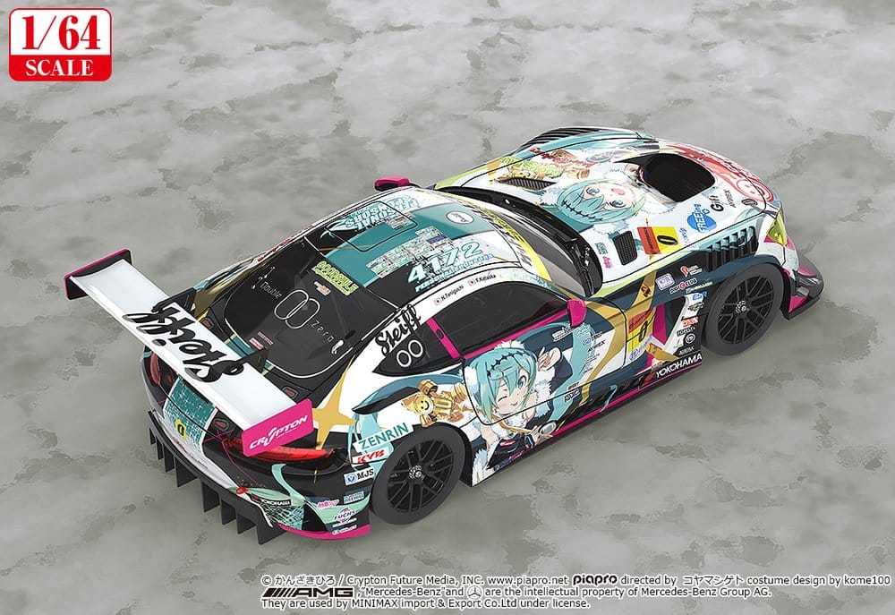 Hatsune Miku GT Project Fahrzeug 1/64 Good Smile Hatsune Miku AMG 2018 SUPER GT Ver. 7 cm