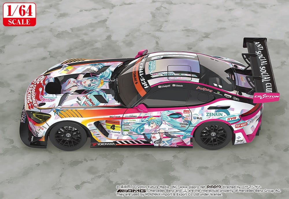 Hatsune Miku GT Project Fahrzeug 1/64 Hatsune Miku AMG 2021 SUPER GT Round 5 Ver. 7 cm