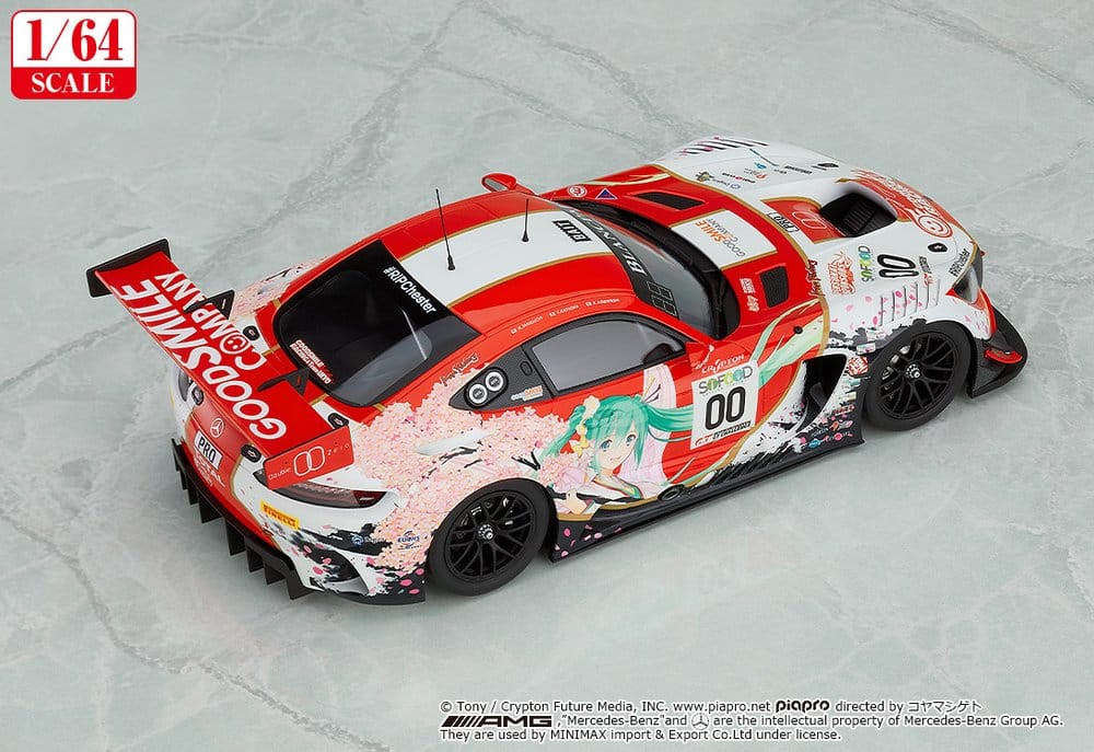 Hatsune Miku GT Project Fahrzeug 1/64 AMG 2017 SPA24H Ver. 7 cm