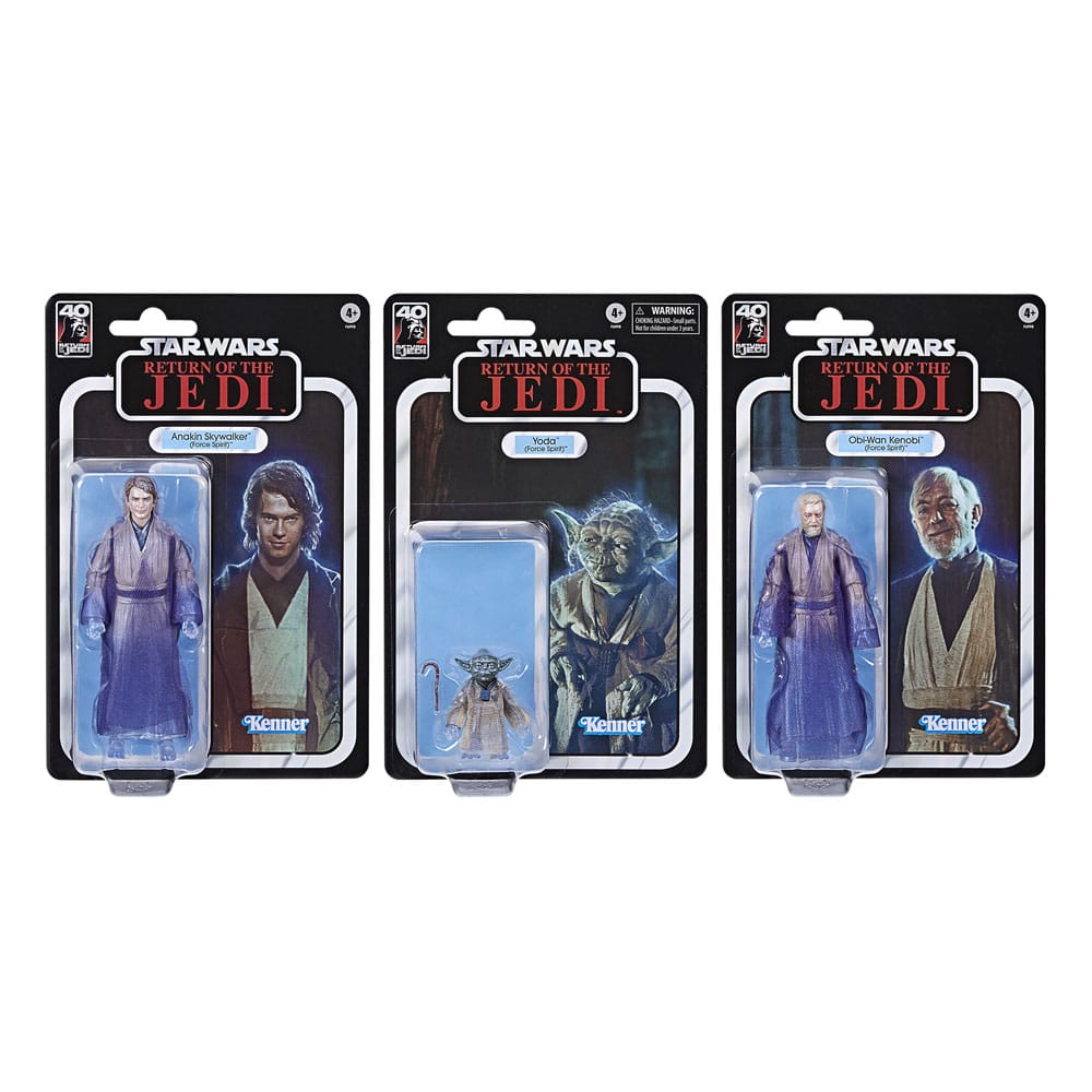 Star Wars Episode VI Black Series Actionfiguren 3er-Pack Force Spirits 15 cm