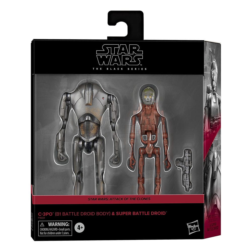 Star Wars Episode II Black Series Actionfiguren 2er-Pack C-3PO (B1 Battle Droid Body) & Super Battle Droid 15 cm