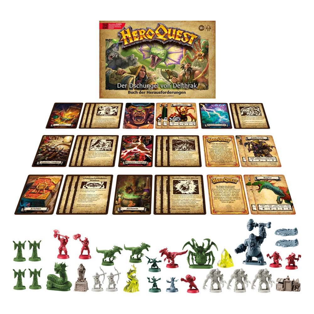 HeroQuest Brettspiel-Erweiterung Der Dschungel von Delthrak Abenteuerpack *Deutsche Version*