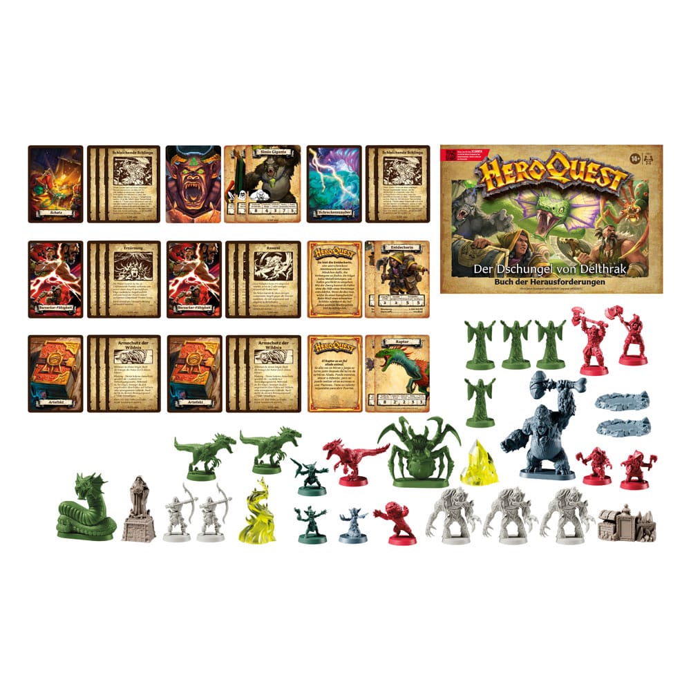 HeroQuest Brettspiel-Erweiterung Der Dschungel von Delthrak Abenteuerpack *Deutsche Version*