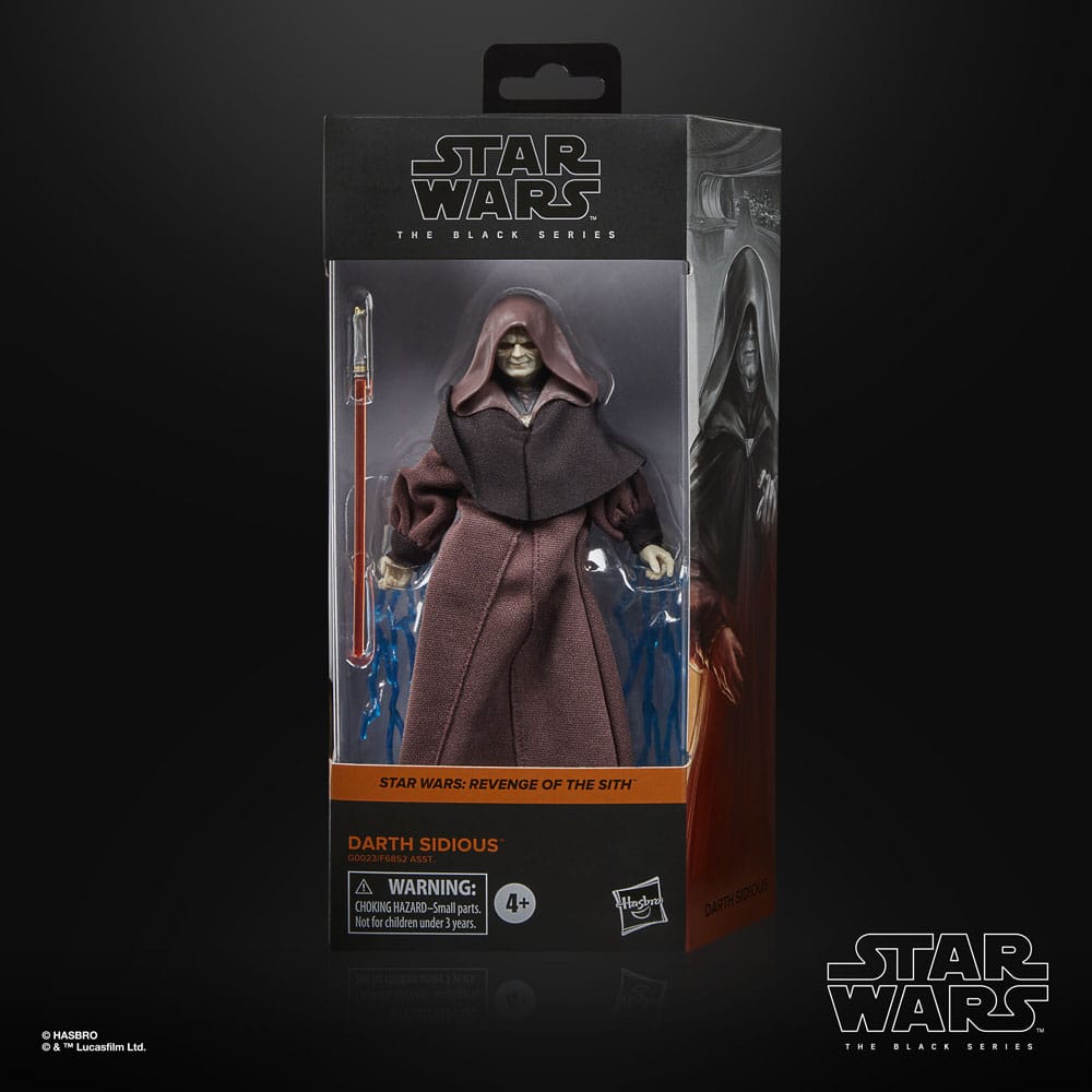Star Wars Episode III Black Series Actionfigur Darth Sidious 15 cm