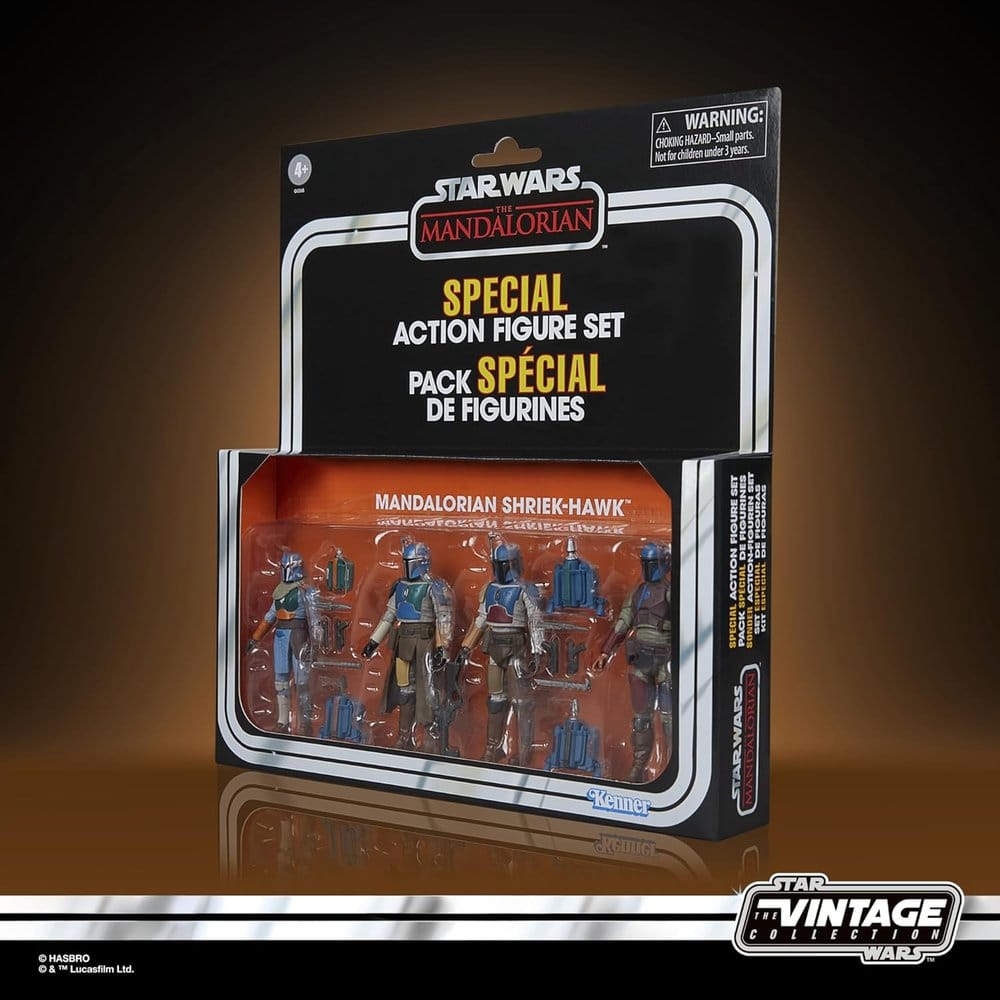 Star Wars The Mandalorian Vintage Collection Actionfiguren 4er-Pack Mandalorian Shriek-Hawk 10 cm