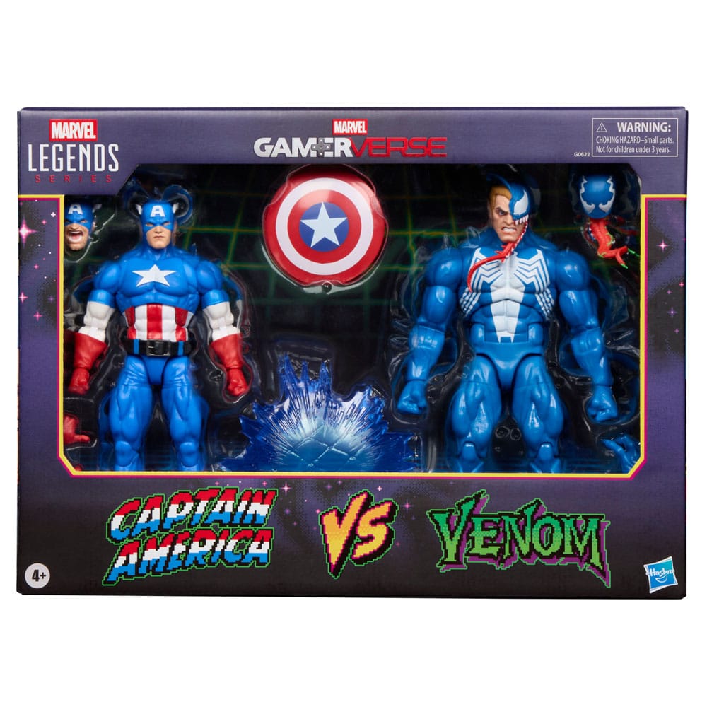 Marvel Legends Gamerverse Actionfiguren 2er-Pack Captain America vs. Venom 15 cm