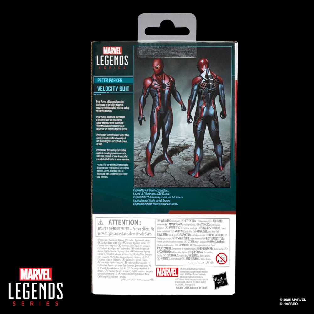 Spider-Man Marvel Legends Gamerverse Actionfigur Peter Parker Velocity Suit 15 cm