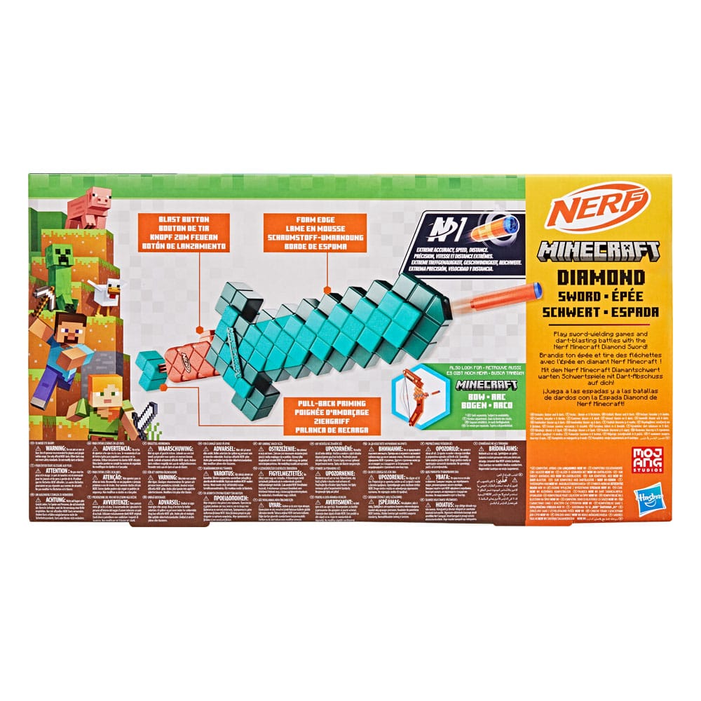 Minecraft NERF Diamantschwert mit Dart-Abschuss