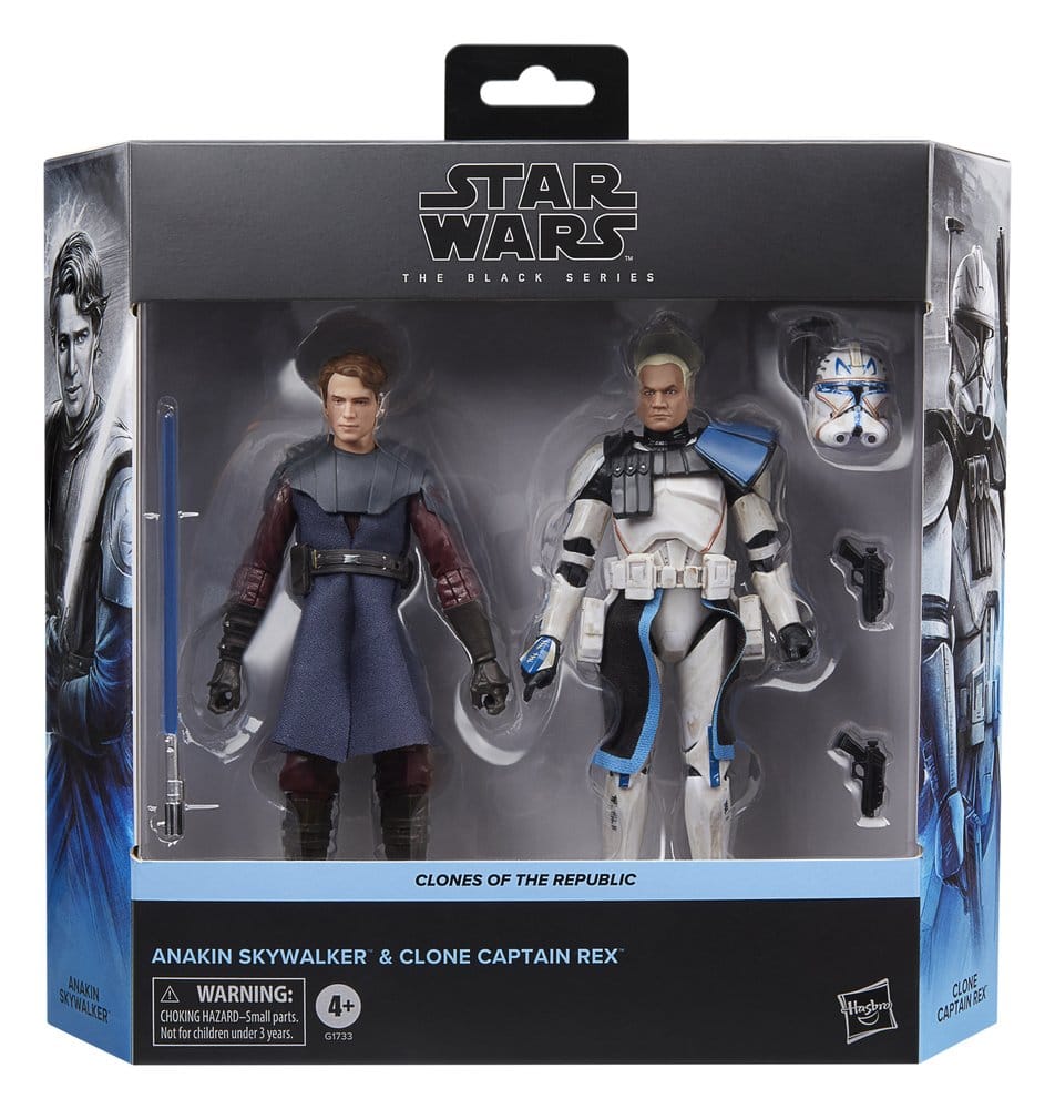 Star Wars Black Series Actionfiguren 2er-Pack Anakin Skywalker & Clone Captain Rex 15 cm