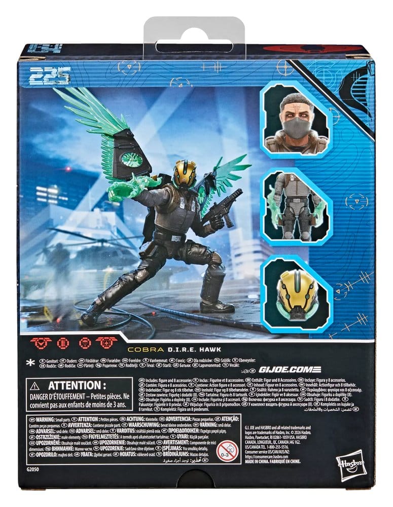 G.I. Joe Classified Series Actionfigur #225 D.I.R.E. Hawk (Dread-Inducing Responsive Energy) 15 cm