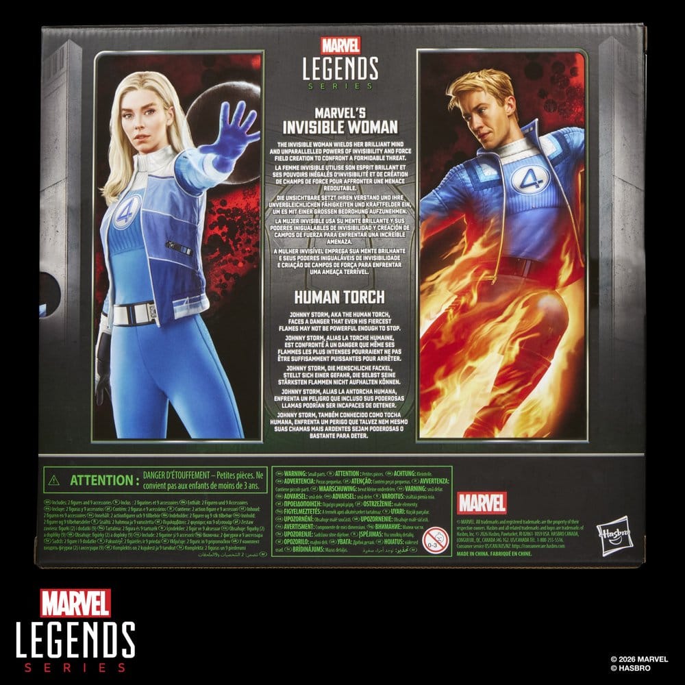 Avengers: Doomsday Marvel Legends Actionfiguren 2er-Pack Marvel's Invisible Woman & Human Torch 15 cm