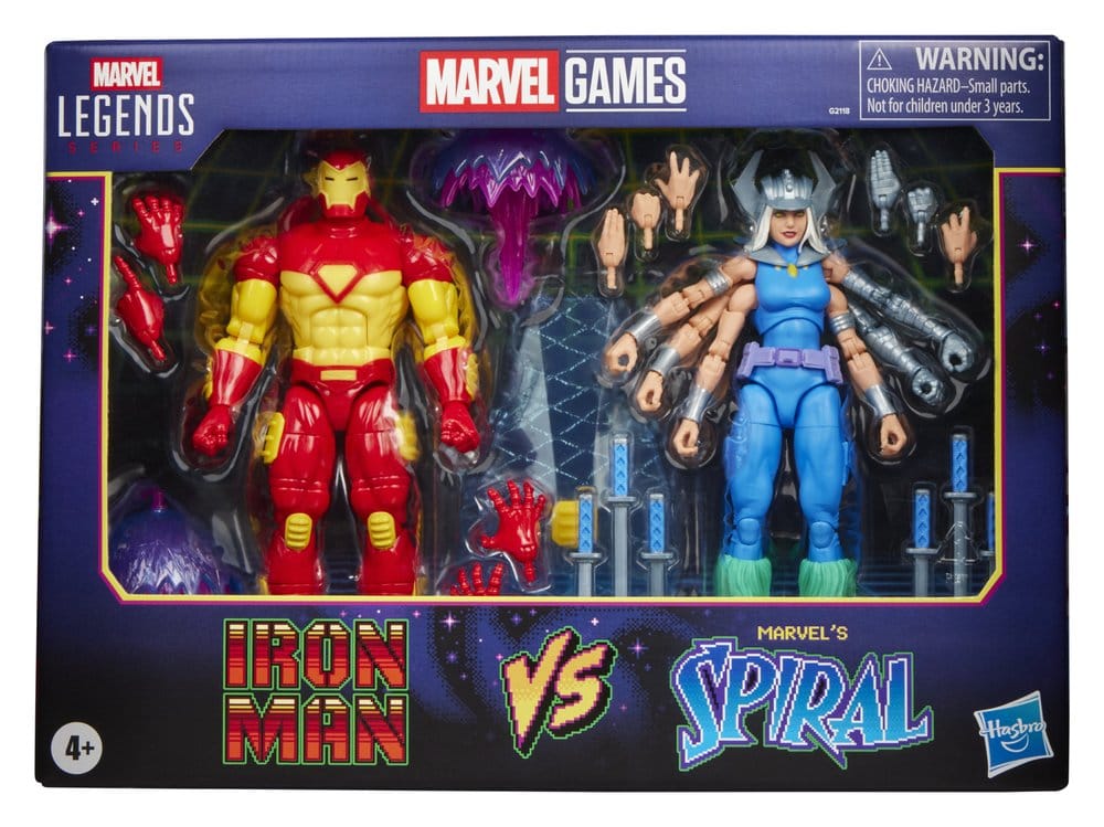 Marvel Games Marvel Legends Actionfiguren 2er-Pack Iron Man & Marvel's Spiral 15 cm
