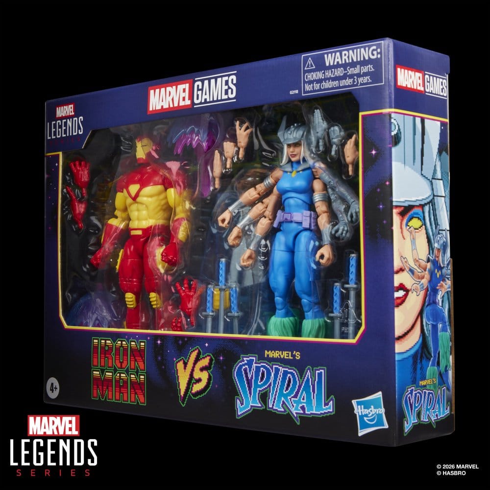 Marvel Games Marvel Legends Actionfiguren 2er-Pack Iron Man & Marvel's Spiral 15 cm