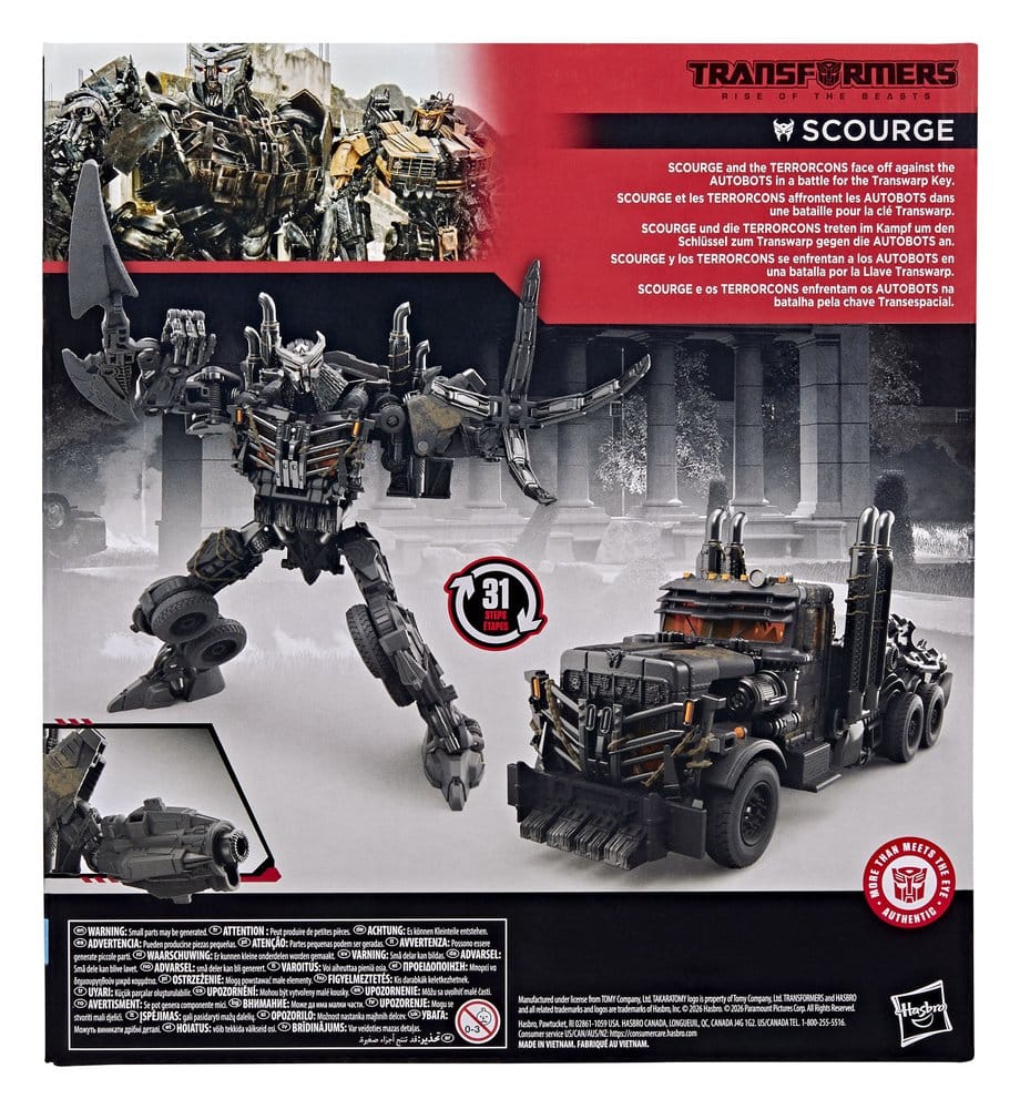 Transformers: Aufstieg der Bestien Studio Series Leader Class Actionfigur Scourge 22 cm
