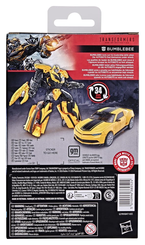 Transformers: Ära des Untergangs Studio Series Deluxe Class Actionfigur Bumblebee 13 cm