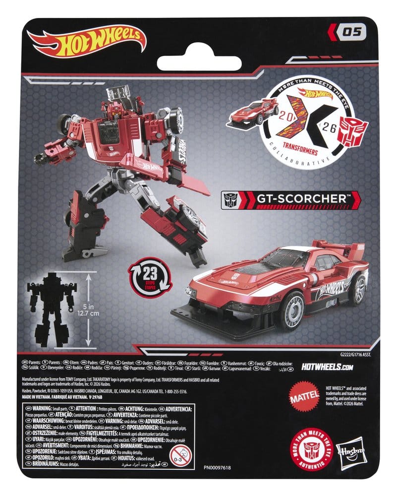 Transformers x Hot Wheels Collaborative Deluxe Class Actionfigur GT-Scorcher 13 cm